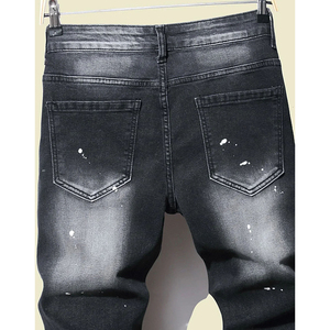 Pantalones Cortos de Mezclilla Sólidos Ecológicos Personalizados para Hombre, Corte Ajustado, Ropa Casual de Calle de Alta Calidad - Product Image 4