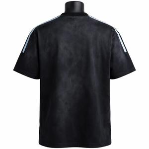 T-shirt Homme Noir Slim Fit Sans Effort en Jersey Polyester/Coton Respirant Écologique à Manches Courtes - Product Image 5