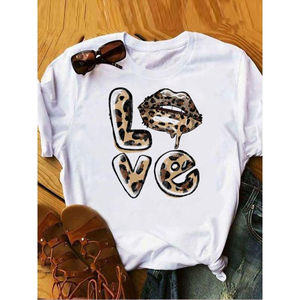 Camiseta Personalizada para Mujer, 100% Algodón, Cuello Redondo, Camiseta con Gráficos, Ropa de Mujer, Color Claro, Camiseta Clásica para Mujer - Product Image 4