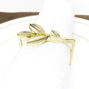 Ensemble de porte-serviettes de luxe en or et argent, supports décoratifs pour la décoration de table de mariage, de fête et de salle à manger à domicile - Product Image 2