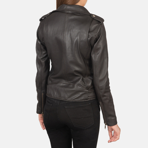 Nouvelle veste en cuir pour femmes, style outdoor, grande taille, courte, slim, manches longues - Product Image 5
