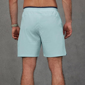 Pakistan Made Cheap Price Solid Casual <b>Mid</b> Waist Men Double <b>Layer</b> Shorts High Quality Comfortable - Product Image 3