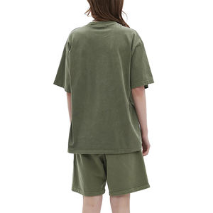 T-shirt oversize vintage noir tricoté, délavé et vieilli, pour femme, personnalisable, style streetwear décontracté, université, neige - Product Image 3