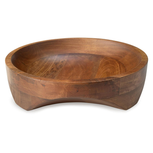 <b>Food</b> Grade Premium Acacia Wood Round Bowl Hot Sale Wooden Salad Bowl for Fruits Kitchen Serving Dining Table Decorative Wood Use - Product Image 1