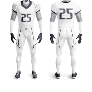 Custom Unisex American Football Uniform-Short Sleeve Printed Design Moisture-Wicking Breathable Fabric Four-Way Stretch - Product Image 5