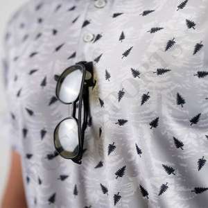 Camisetas de Golf Personalizadas con Logotipo, Duraderas, de Punto Sólido, Transpirables, Ligeras, de Manga Corta, Holgadas, de Poliéster y Elastano para Hombre - Product Image 5