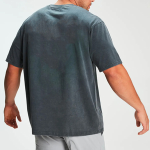 100% Cotton Men's Formal Loose Fit Printed T-<b>Shirt</b> with Letter Pattern Anti-Pilling High Quality - Product Image 5