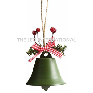 Campanas Navideñas Estilo Americano, Cinta Roja y Dorada, Acero Inoxidable, Decoración Festiva para Sublimación - Product Image 4