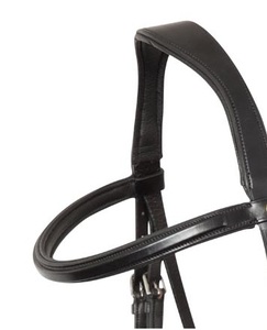 Brida para Caballo de Cuero Genuino Ligero con Diadema de Cristal de 8mm, Cómoda Diadema Acolchada de Diseño y Riendas de PVC Incluidas - Product Image 5