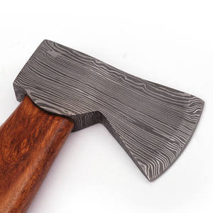 Tête de hache Tomahawk en acier forgé de qualité industrielle personnalisée avec manche en bois pour l'artisanat et la survie en extérieur - Product Image 2