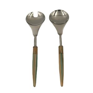 ผู้จำหน่ายมืออาชีพสำหรับชุดเสิร์ฟสลัดดีไซน์เนอร์ที่เป็นมิตรต่อสิ่งแวดล้อม พร้อมด้ามจับเรซิ่น มีจำหน่ายในราคาที่เข้าถึงได้ - Product Image 1