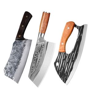 Couteau de boucher professionnel en acier inoxydable, couteau à découper la viande, manche en bois, couteau de boucher robuste, pour barbecue et cuisine - Product Image 3
