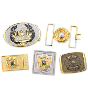 Nuevo diseño personalizado aleación Ropa Decoración hebilla abrigo cinturón accesorios Auto liberación Metal cinturón hebilla - Product Image 3