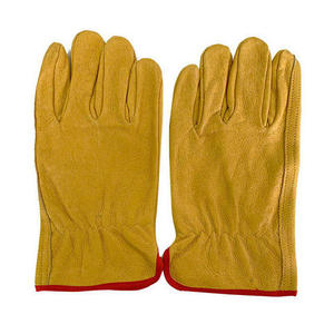 Guantes de Trabajo de Cuero Vacuno Resistentes con Palma de Cuero Doble, Impresión Personalizada, Resistentes al Calor, Guantes de Seguridad de 12 Pulgadas - Product Image 2