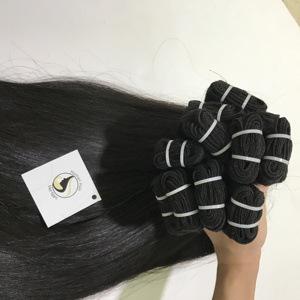 Top Grade Vendeur En Gros Double Dessiné Raw Remy Vierge 1B Noir Droit Brésilien Humain Bundle Naturel Super Double Dessiné - Product Image 5