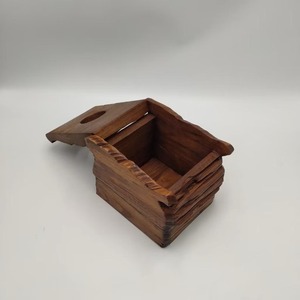 Porte-mouchoirs en bois de qualité supérieure, boîte à papier décorative élégante, idéale pour la table basse, la coiffeuse et l'aménagement de l'espace de travail, provenant d'Inde - Product Image 2