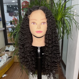 Las mejores pelucas de cabello humano con cabello rizado birmano, peluca vietnamita de color natural, extensión de cabello con cierre de encaje, color libre. - Product Image 5