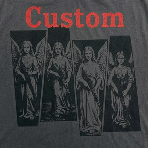 Glory Custom <b>Distressed</b> Acid Wash DTG Graphic Print Tank <b>Top</b> 100% Cotton Cropped Sleeveless T Shirt For Unisex Street Wear - Product Image 4