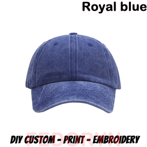 <b>Navy</b> Blue Mesh <b>Baseball</b> <b>Cap</b> 6-Panel Adjustable Unisex Casual Sporty Sublimation Printed Waterproof Canvas Breathable Washed - Product Image 5