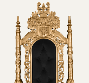 เก้าอี้บัลลังก์ไม้มะฮอกกานีแท้สไตล์ราชวงศ์ แข็งแรงทนทาน เฟอร์นิเจอร์หรูหราคลาสสิกสำหรับโรงแรม อพาร์ทเมนท์ วิลล่า ห้องนั่งเล่น - Product Image 4