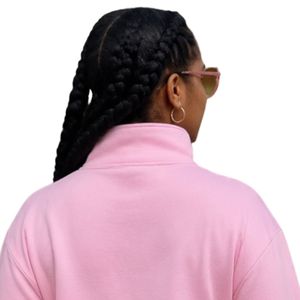 Pink Pearl Zip <b>Jacket</b> Women Casual Fleece <b>Jacket</b> Fashion Outerwear Full Zip Sweatshirt Top Comfortable Daily Wear Apparel - Product Image 3