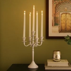 Elegante Candelabro de Aluminio de 3 Brazos, Portavelas Decorativo de Metal con Acabado Dorado para Bodas, Fiestas y Eventos - Product Image 6