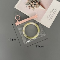 Sacs à fermeture éclair en PVC/EVA personnalisés pour petits bijoux, résistants à l'humidité, pour boucles d'oreilles et bagues, emballage de boutique en gros