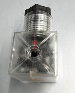 Bobine de solénoïde DIN43650A, 3 fils, corps transparent avec circuit imprimé, AC/DC - Product Image 1
