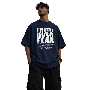 Camiseta Oversize de Algodón 100% de Alto Gramaje para Hombre, de Lujo, Personalizada, Tallas Grandes, Transpirable, con Logo Impreso - Product Image 2