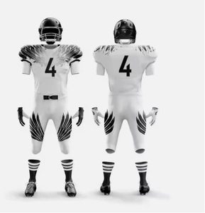 เสื้อฟุตบอลอเมริกันปักลายสำหรับผู้ชายราคาส่งถูก ชุดยูนิฟอร์มรักบี้คุณภาพสูง ชุดกีฬา 2 ชิ้นคุณภาพสูง - Product Image 4