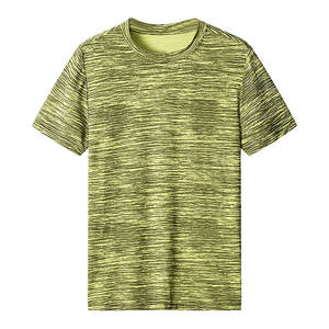 Ensemble T-shirt et short pour homme en coton 100% à séchage rapide, taille plus, manches courtes, col rond, pour l'été - Product Image 4