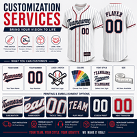 Jersey Baseball Retro Kustom Kancing Pendek Sublimasi Seragam Tim OEM ODM Produsen Berkinerja Tinggi 100% Poliester Anti-Bakteri