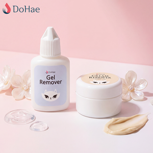 Dissolvant professionnel de haute qualité pour extensions de cils, type crème, fabriqué en Corée, à base d'extraits végétaux, sans irritation, pour une élimination rapide de la colle. - Product Image 6
