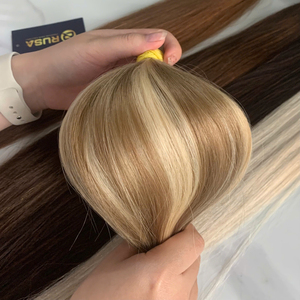 Cheveux vierges à cuticules alignées, texture lisse, extensions de cheveux humains bruts vietnamiens en vrac, couleur piano - Product Image 6