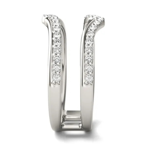 Bague de fiançailles de luxe en or blanc 10 carats certifiée IGI avec diamant de laboratoire de 2 carats, taille brillant rond, clarté VS1, couleur E - Product Image 4