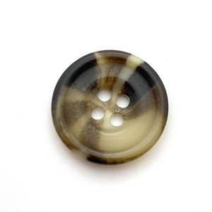 Nouveau style de bouton en résine imitation corne à 4 trous pour chemises et manteaux, idéal pour la vente en gros et l'artisanat naturel - Product Image 4