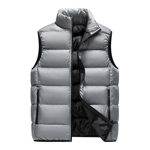 Premium Quality Lightweight Waistcoat Warm Bubble Packable Sleeveless Jacket Plus Size Winter <b>Men</b> Puffer <b>Vest</b> for <b>Men</b> - Product Image 1