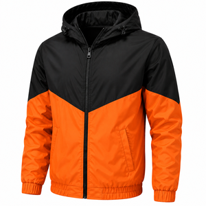 New Arrival Unisex Lightweight Windbreaker <b>Jackets</b> Nylon Casual Outdoor <b>Zipper</b> Front <b>Pockets</b> Outdoor Windbreaker <b>Jacket</b> - Product Image 2