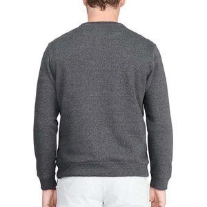 Mens Charcoal Grey Striped Chest Panel Crewneck <b>Jumper</b> Best Seller Fall Heavyweight Warm Casual Garment Apparel Clothes - Product Image 2