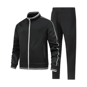 Men's 2 Pieces <b>Athletic</b> Tracksuit Full-Zip Workout Sweatsuit with Active Jackets and Pants - Product Image 1