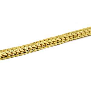 Pulsera de Cadena de Eslabones y Serpiente de Latón Chapado en Oro Micro de 14K, 18K, 24K para Hombre, Joyería de Moda al por Mayor - Product Image 2