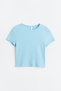 Custom High Quality Women's Casual Regular Fit Cropped Top Striped Crew <b>Neck</b> <b>Light</b> Weight Vintage Knitted Fabric - Product Image 6