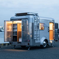 Caravana Móvil Moderna Plegable Personalizable, Remolque para Campamento, Unidad de Viaje, ENVÍO GRATUITO A TODOS LOS PAÍSES
