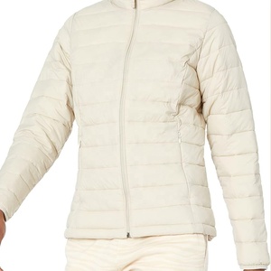 Women's Lightweight Long Sleeve Quilted puffer <b>Jacket</b> Stand Collar Custom Logo Winter Windbreak Puffer <b>Jacket</b> - Product Image 4