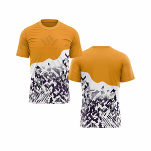 Maillot de football bleu géométrique pour homme, sublimé, manches courtes, anti-humidité, séchage rapide, coupe athlétique, uniforme de football personnalisé pour équipe - Product Image 5