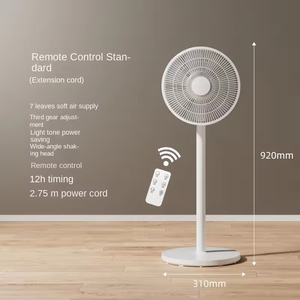 Ventilador de Pie Portátil Recargable Eléctrico de Plástico con Batería de Litio, Control Remoto y Altura Ajustable 7 (Venta al Por Mayor) - Product Image 4