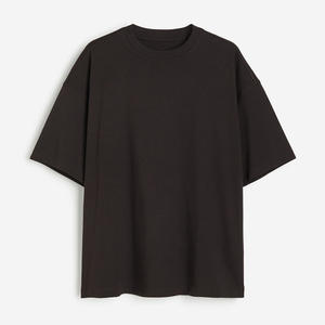 T-shirts pour hommes en coton lourd 300 GSM, manches courtes, coupe ample, t-shirt uni pour hommes, t-shirt personnalisé avec logo pour hommes - Product Image 1