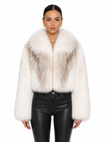 Veste en fausse fourrure ivoire de luxe pour femme avec col en peluche surdimensionné – Manteau d'hiver haut de gamme, fausse fourrure élégante au toucher doux