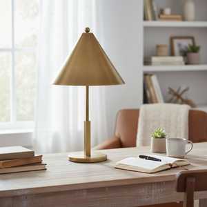 Lampe de table portable moderne à intensité variable, design amovible, construction en laiton écologique, pour Diwali, usage domestique et hôtelier, lampe de bureau de luxe - Product Image 3