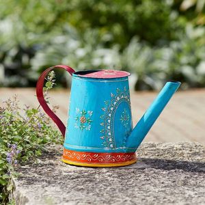 Arrosoir traditionnel en métal pour les amateurs de jardinage, résistant à la rouille, corps robuste, long bec, design ergonomique, versement facilement contrôlable - Product Image 2